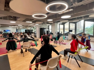 The activities of the Women’s Health Awareness Day included exercise experience.